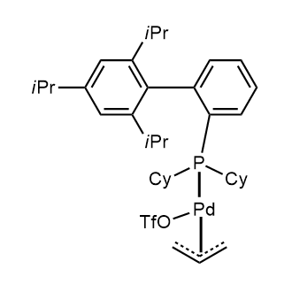 (2-Dicyclohexylphosphino-2',4',6'-tri-i-propyl-1,1'-biphenyl)(η3-​2-​propen-​1-​yl)palladium(II) trifluoromethanesulfonate|CS-0784732