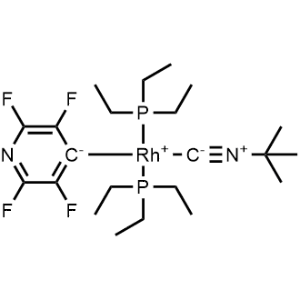 [2-(Isocyano-κC)-2-methylpropane](2,3,5,6-tetrafluoro-4-pyridinyl)bis(triethylphosphine)rhodium|CS-0784749