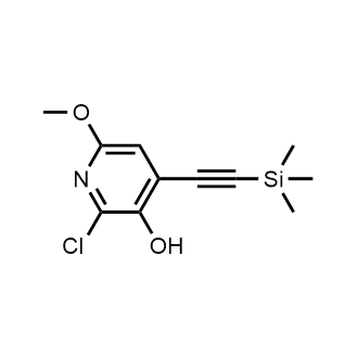2-Chloro-6-methoxy-4-((trimethylsilyl)ethynyl)pyridin-3-ol|CS-0784895