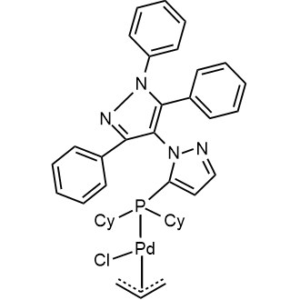 Chloro[(5-dicyclohexylphosphino-1',3',5'-triphenyl-)(1,4'-bi-1'H-pyrazole)](η3-​2-​propen-​1-​yl)palladium(II)|CS-0785036