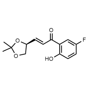 (E)-(4S)-4,5-Isopropylidene-dioxy-1-(2-hydroxy-5-fluorophenyl)propenone|CS-0787504