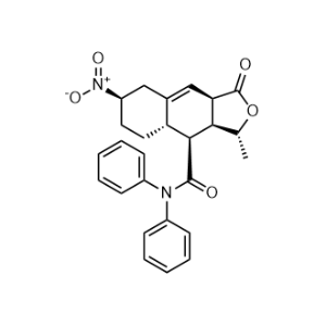 S,​4S,​4aS,​7R,​9aR)​-1,​3,​3a,​4,​4a,​5,​6,​7,​8,​9a-​Decahydro-​3-​methyl-​7-​nitro-​1-​oxo-​N,​N-​diphenyl-​naphtho[2,​3-​c]​furan-​4-​carboxamide|CS-0792989