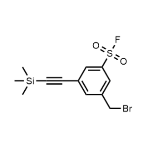 3-(Bromomethyl)-5-((trimethylsilyl)ethynyl)benzenesulfonyl fluoride|CS-0793361