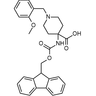 4-(Fmoc-NH2)-1-(2-MeO-benzyl)-4-carboxypiperidine|CS-0798634