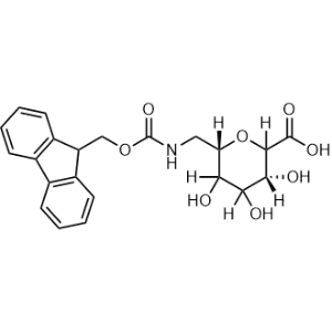 (2S,3R,4R,5R,6S)-6-(((((9H-fluoren-9-yl)methoxy)carbonyl)amino)methyl)-3,4,5-trihydroxytetrahydro-2H-pyran-2-carboxylic acid|CS-0798666