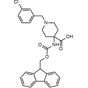 4-((((9H-fluoren-9-yl)methoxy)carbonyl)amino)-1-(3-chlorobenzyl)piperidine-4-carboxylic acid|CS-0798708