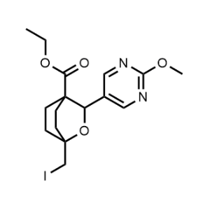Ethyl 1-(iodomethyl)-3-(2-methoxypyrimidin-5-yl)-2-oxabicyclo[2.2.2]octane-4-carboxylate|CS-0798972