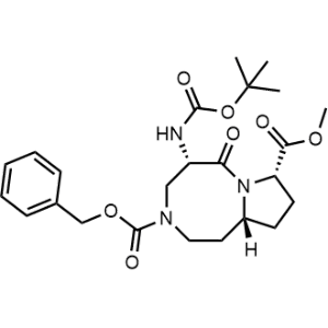 3-Benzyl 8-methyl (5S,8S,10aR)-5-((tert-butoxycarbonyl)amino)-6-oxooctahydropyrrolo[1,2-a][1,5]diazocine-3,8(4H)-dicarboxylate|CS-0799035