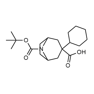 8-(Tert-butoxycarbonyl)-3-cyclohexyl-8-azabicyclo[3.2.1]octane-3-carboxylic acid|CS-0799094