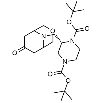 Ditert-butyl (2S)-2-[(7-oxo-3-oxa-9-azabicyclo[3.3.1]nonan-9-yl)methyl]piperazine-1,4-dicarboxylate|CS-0799095