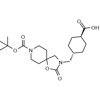 Trans-4-[(8-tert-butoxycarbonyl-2-oxo-1-oxa-3,8-diazaspiro[4.5]decan-3-yl)methyl]cyclohexanecarboxylic acid|CS-0799099