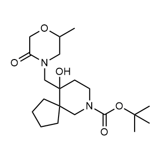 Tert-butyl 10-hydroxy-10-[(2-methyl-5-oxo-morpholin-4-yl)methyl]-7-azaspiro[4.5]decane-7-carboxylate|CS-0799128
