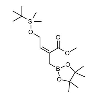 Methyl (Z)-4-((tert-butyldimethylsilyl)oxy)-2-((4,4,5,5-tetramethyl-1,3,2-dioxaborolan-2-yl)methyl)but-2-enoate|CS-0799223