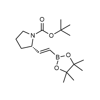 Tert-butyl (2S)-2-[(E)-2-(4,4,5,5-tetramethyl-1,3,2-dioxaborolan-2-yl)vinyl]pyrrolidine-1-carboxylate|CS-0799229