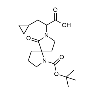 2-(1-(Tert-butoxycarbonyl)-6-oxo-1,7-diazaspiro[4.4]nonan-7-yl)-3-cyclopropylpropanoic acid|CS-0799235