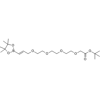 Tert-butyl 2-[2-[2-[2-[(E)-3-(4,4,5,5-tetramethyl-1,3,2-dioxaborolan-2-yl)allyloxy]ethoxy]ethoxy]ethoxy]acetate|CS-0799281