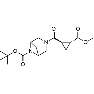 Tert-butyl 3-((1R,2R)-2-(methoxycarbonyl)cyclopropane-1-carbonyl)-3,6-diazabicyclo[3.1.1]heptane-6-carboxylate|CS-0799491