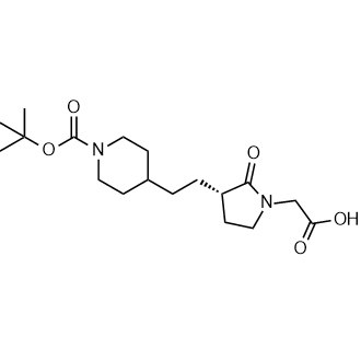 (S)-2-(3-(2-(1-(Tert-butoxycarbonyl)piperidin-4-yl)ethyl)-2-oxopyrrolidin-1-yl)acetic acid|CS-0799599