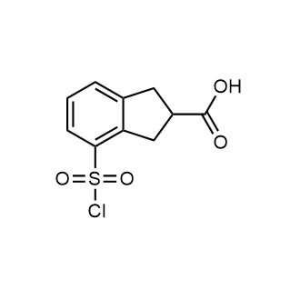 4-(Chlorosulfonyl)-2,3-dihydro-1H-indene-2-carboxylic acid|CS-0799689