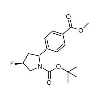 Tert-butyl (2R,4S)-4-fluoro-2-(4-(methoxycarbonyl)phenyl)pyrrolidine-1-carboxylate|CS-0800019