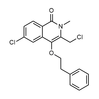 6-Chloro-3-(chloromethyl)-2-methyl-4-(2-phenylethoxy)isoquinolin-1-one|CS-0800076