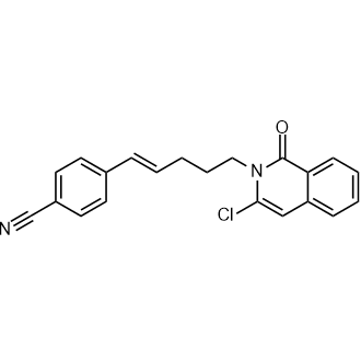 4-[5-(3-Chloro-1-oxo-2-isoquinolyl)pent-1-enyl]benzonitrile|CS-0800455