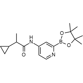 2-Cyclopropyl-N-[2-(4,4,5,5-tetramethyl-1,3,2-dioxaborolan-2-yl)-4-pyridyl]propanamide|CS-0800578