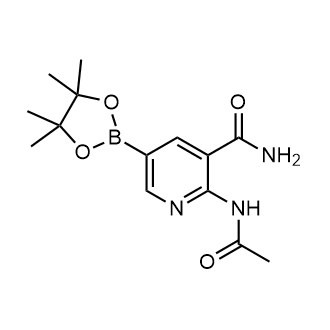 2-Acetamido-5-(4,4,5,5-tetramethyl-1,3,2-dioxaborolan-2-yl)pyridine-3-carboxamide|CS-0800609