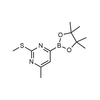 4-Methyl-2-(methylthio)-6-(4,4,5,5-tetramethyl-1,3,2-dioxaborolan-2-yl)pyrimidine|CS-0800647