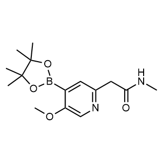 2-[5-Methoxy-4-(4,4,5,5-tetramethyl-1,3,2-dioxaborolan-2-yl)-2-pyridyl]-N-methyl-acetamide|CS-0800773