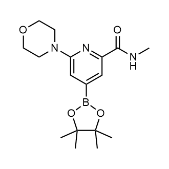 N-Methyl-6-morpholino-4-(4,4,5,5-tetramethyl-1,3,2-dioxaborolan-2-yl)pyridine-2-carboxamide|CS-0800774