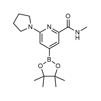 N-Methyl-6-pyrrolidin-1-yl-4-(4,4,5,5-tetramethyl-1,3,2-dioxaborolan-2-yl)pyridine-2-carboxamide|CS-0800915