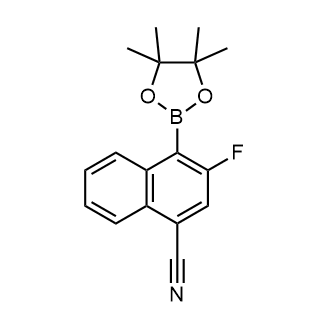 3-Fluoro-4-(4,4,5,5-tetramethyl-1,3,2-dioxaborolan-2-yl)naphthalene-1-carbonitrile|CS-0801178