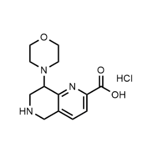 8-Morpholino-5,6,7,8-tetrahydro-1,6-naphthyridine-2-carboxylic acid;hydrochloride|CS-0801213