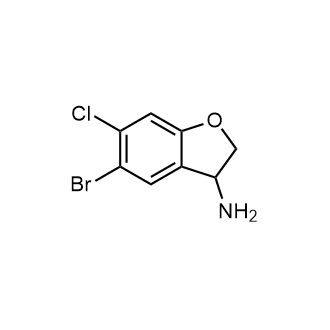 5-Bromo-6-chloro-2,3-dihydrobenzofuran-3-amine|CS-0801559