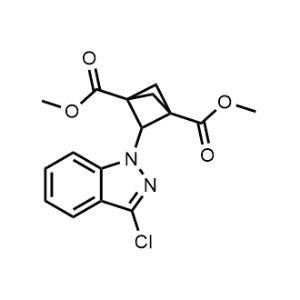 Dimethyl 2-(3-chloroindazol-1-yl)bicyclo[1.1.1]pentane-1,3-dicarboxylate|CS-0801759