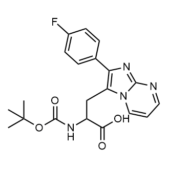 2-((Tert-butoxycarbonyl)amino)-3-(2-(4-fluorophenyl)imidazo[1,2-a]pyrimidin-3-yl)propanoic acid|CS-0802566