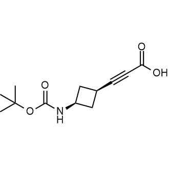 3-((1S,3S)-3-((Tert-butoxycarbonyl)amino)cyclobutyl)propiolic acid|CS-0802894