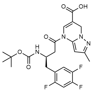 (R)-4-(3-((Tert-butoxycarbonyl)amino)-4-(2,4,5-trifluorophenyl)butanoyl)-2-methyl-4,7-dihydropyrazolo[1,5-a]pyrimidine-6-carboxylic acid|CS-0802970
