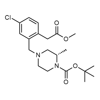Tert-butyl (S)-4-(5-chloro-2-(2-methoxy-2-oxoethyl)benzyl)-2-methylpiperazine-1-carboxylate|CS-0803093