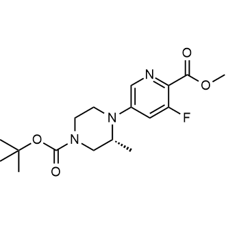 Tert-butyl (R)-4-(5-fluoro-6-(methoxycarbonyl)pyridin-3-yl)-3-methylpiperazine-1-carboxylate|CS-0803120