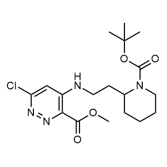 Methyl 4-((2-(1-(tert-butoxycarbonyl)piperidin-2-yl)ethyl)amino)-6-chloropyridazine-3-carboxylate|CS-0803126