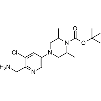 Tert-butyl 4-(6-(aminomethyl)-5-chloropyridin-3-yl)-2,6-dimethylpiperazine-1-carboxylate|CS-0803130