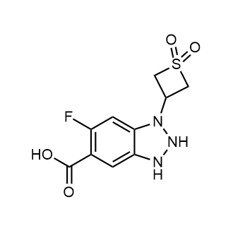 1-(1,1-Dioxothietan-3-yl)-6-fluoro-2,3-dihydrobenzotriazole-5-carboxylic acid|CS-0803177