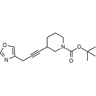 Tert-butyl 3-(3-oxazol-4-ylprop-1-ynyl)piperidine-1-carboxylate|CS-0803220
