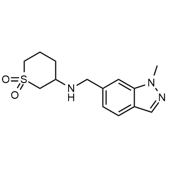 N-[(1-Methylindazol-6-yl)methyl]-1,1-dioxo-thian-3-amine|CS-0803231
