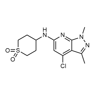 4-Chloro-N-(1,1-dioxothian-4-yl)-1,3-dimethyl-pyrazolo[3,4-b]pyridin-6-amine|CS-0803232