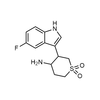 3-(5-Fluoro-1H-indol-3-yl)-1,1-dioxo-thian-4-amine|CS-0803321