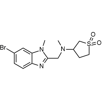 N-[(6-Bromo-1-methyl-benzimidazol-2-yl)methyl]-N-methyl-1,1-dioxo-thiolan-3-amine|CS-0803424