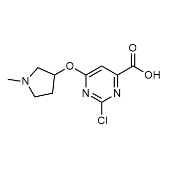 2-Chloro-6-((1-methylpyrrolidin-3-yl)oxy)pyrimidine-4-carboxylic acid|CS-0803459
